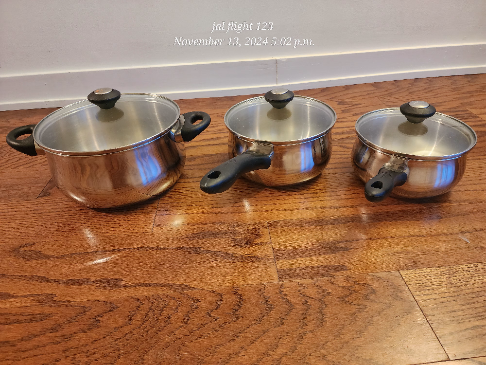 Stainless Steel Pot Set with Rack