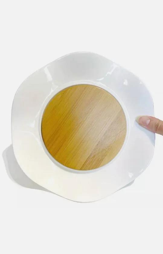 Cheese Board with Spreader and Porcelain Plate image indicator(2)