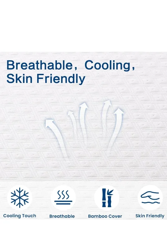 sealed- 3 Inch Cooling Gel Memory Foam Mattress Topper Full image indicator(5)
