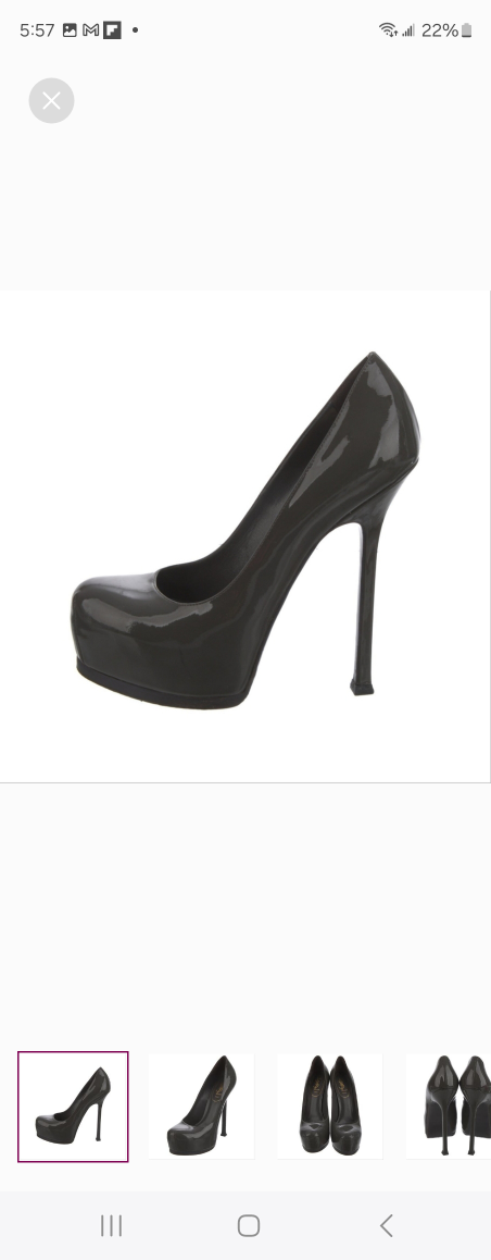 Yves Saint Laurent Patent Leather Platform Pumps