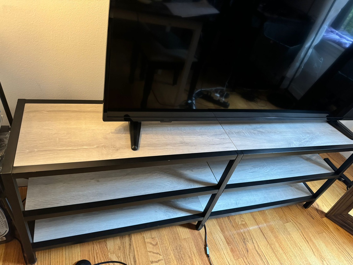 TV Stand with Shelves - photo 2