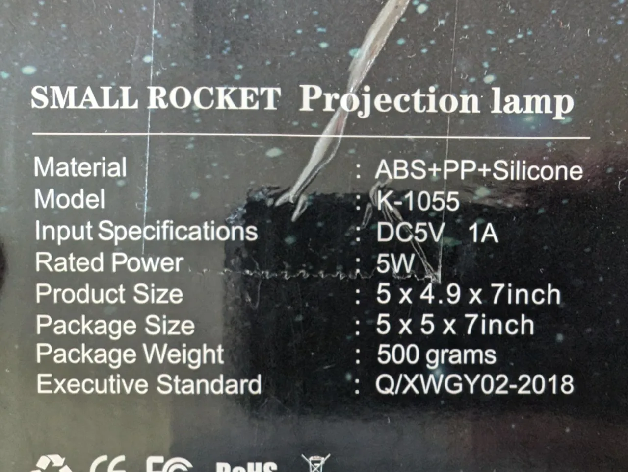 Rocket Projector Lamp for babies image indicator(3)