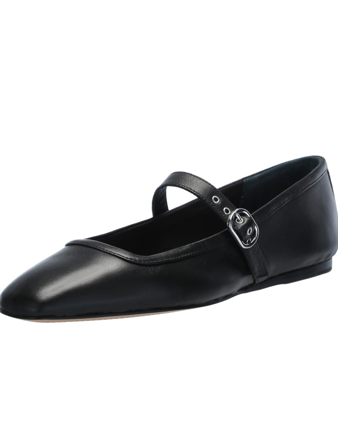 Dolce Vita Black Leather Mary Jane Flats