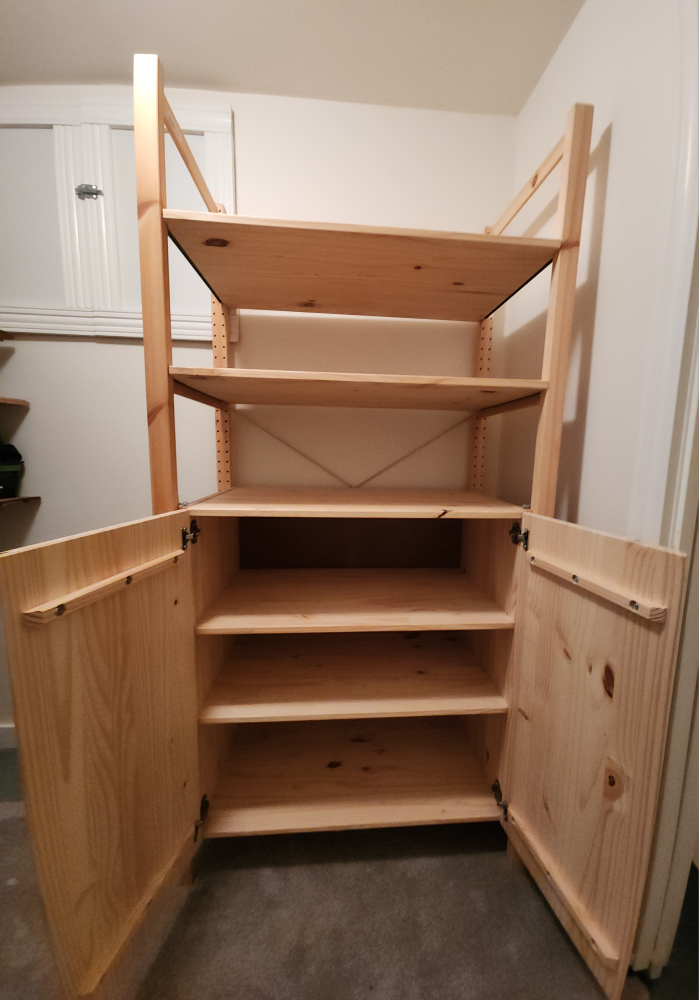IKEA IVAR Shelf Unit with Cabinet Doors - photo 3