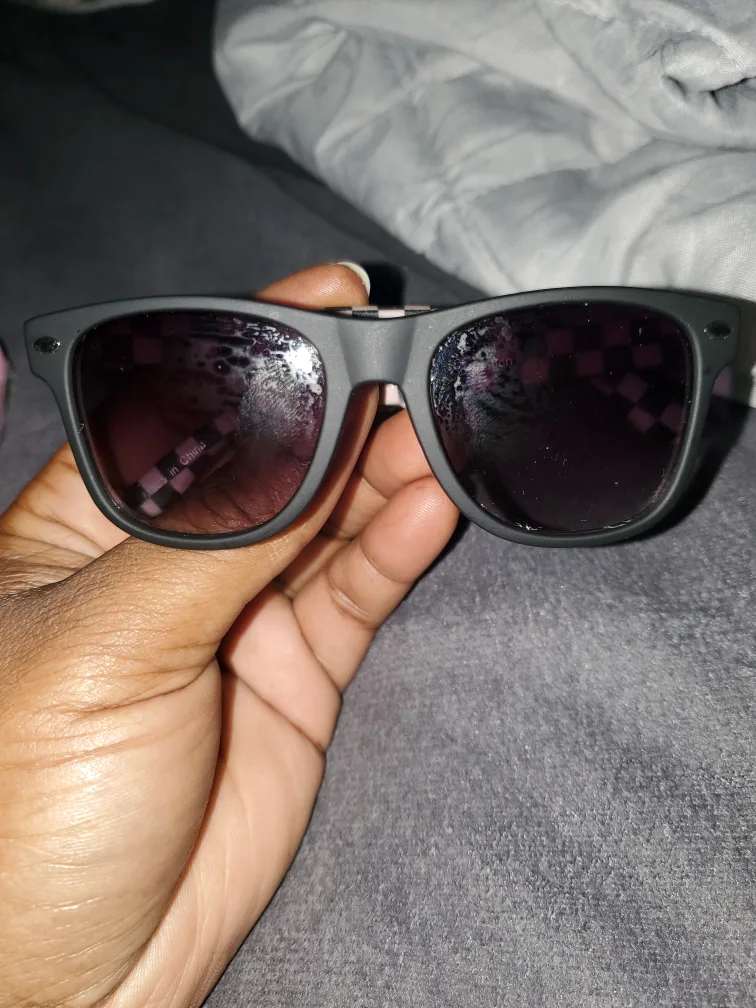 Black Checkered Sunglasses for newborns thumbnail