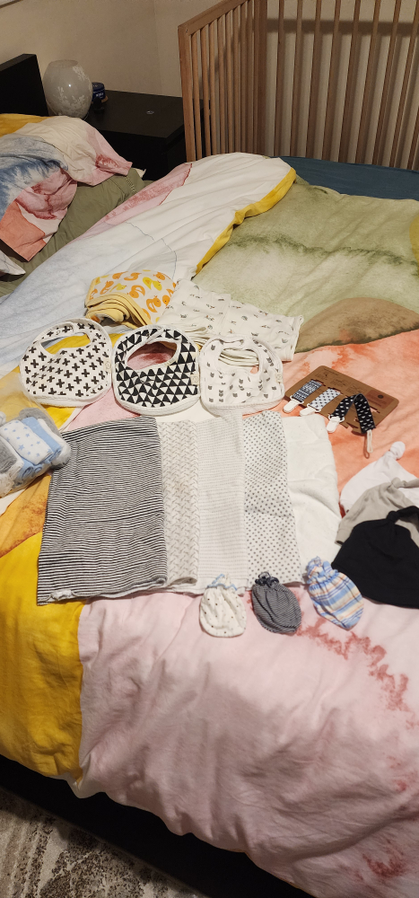 Baby Bibs, Burp Cloths, and Mittens