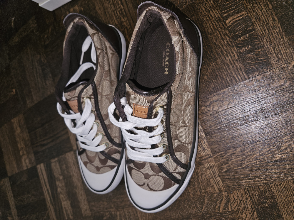 Coach Brown Signature Canvas Sneakers - photo 3