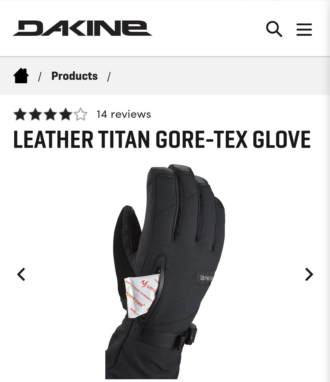 Dakine Leather Titan Gore-Tex Gloves - photo 2