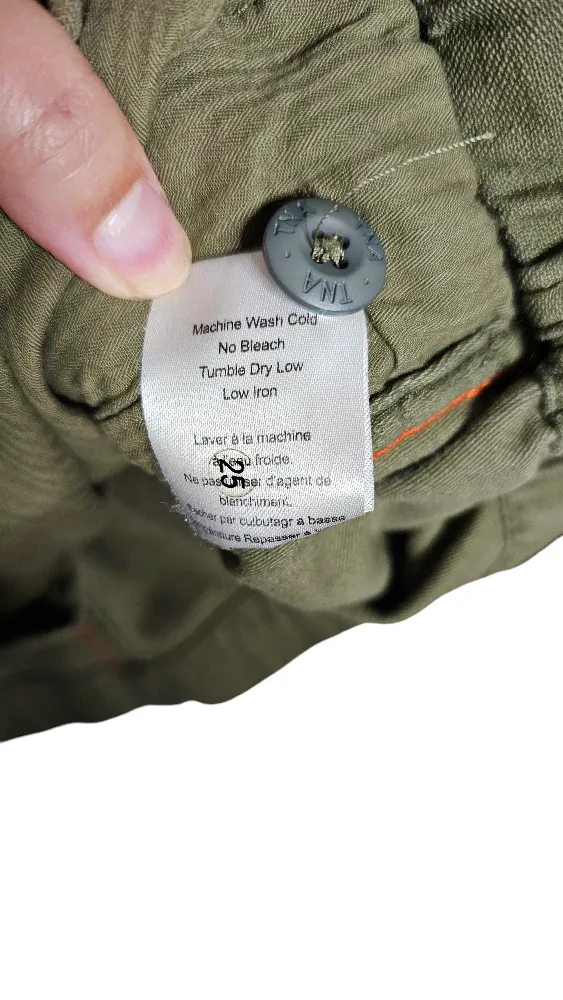 TNA Army Green Cotton Military Jacket size medium image indicator(8)