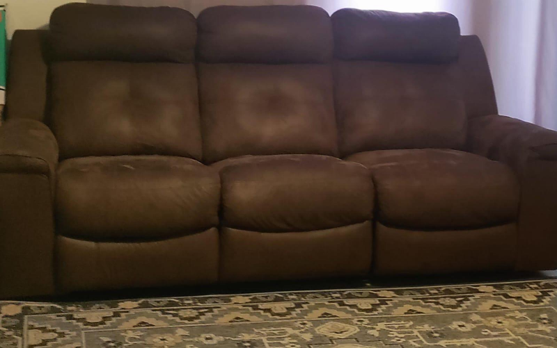 Reclining Sofa and Coffee Table
