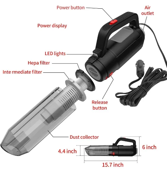 Handheld Car Vacuum Cleaner image indicator(2)