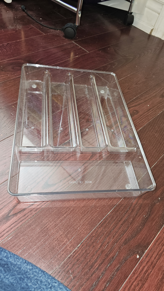 Set of 4 Clear Cutlery Trays - photo 2