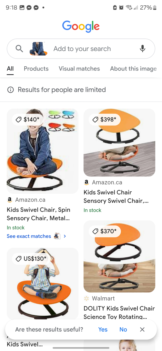 Kids Swivel Chair