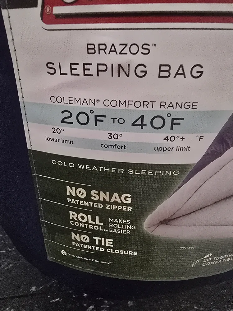 Coleman Brazos Sleeping Bag image indicator(2)