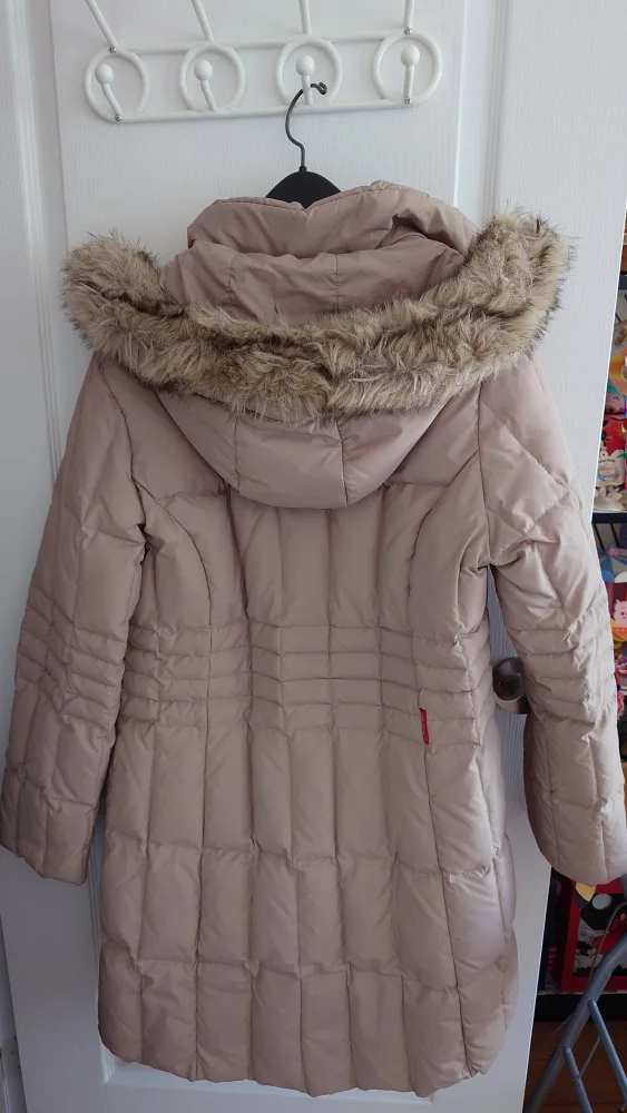 Women's Down Jacket with Faux Fur Hood image indicator(2)