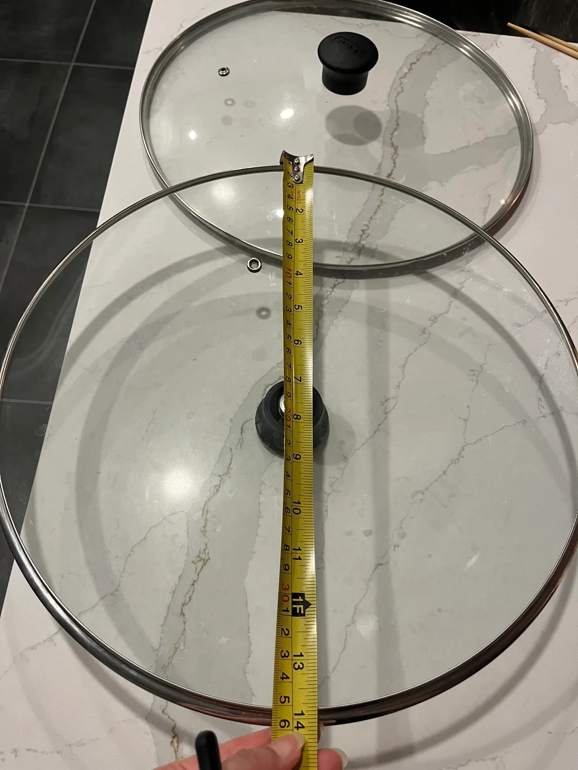 T-fal large 14” pan/pot lid ($3ea, 2 available) image indicator(2)