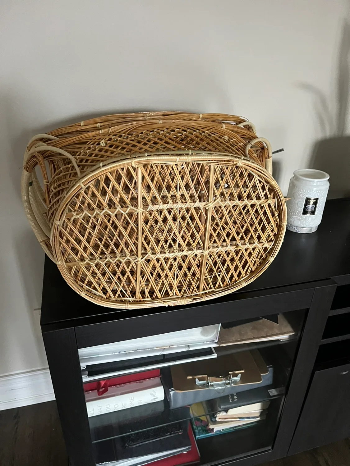 Set of 3 Wicker Baskets image indicator(3)
