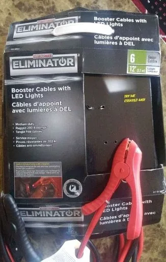 Eliminator Booster Cables with LED Lights