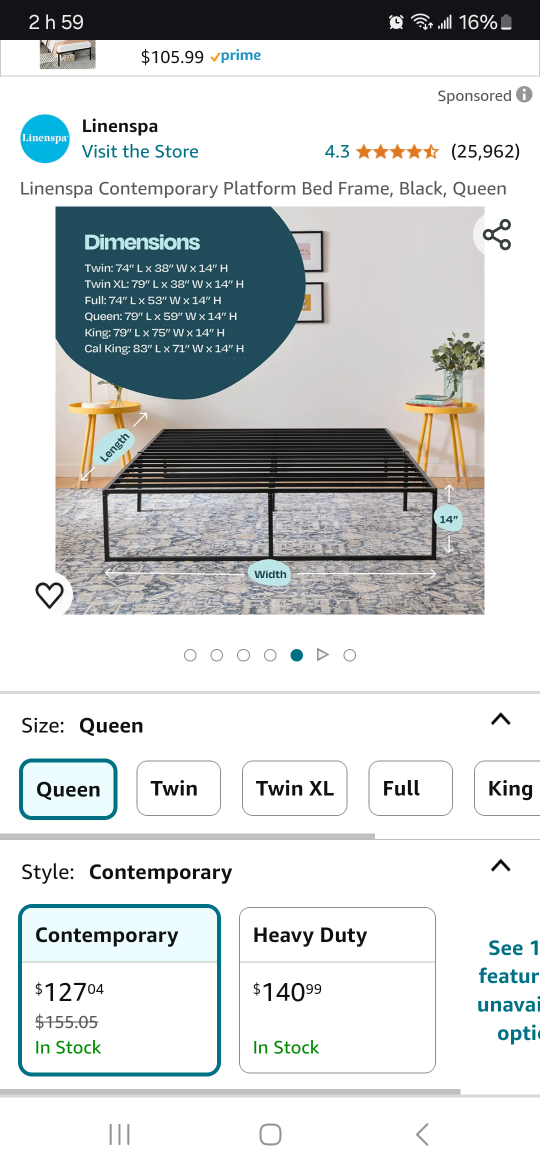 bedframe queen size - photo 3