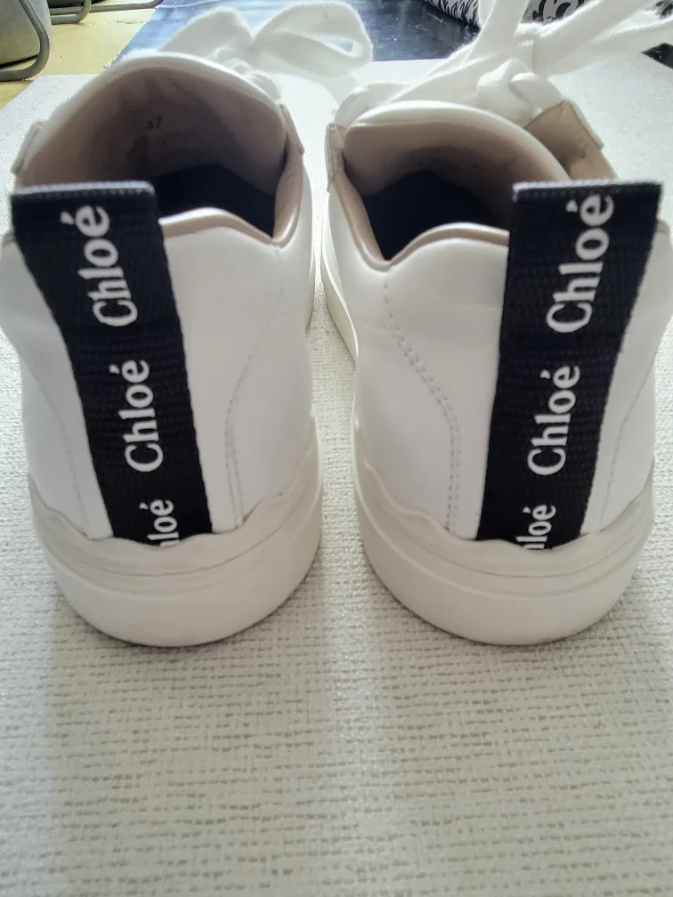 Chloé White Leather Sneakers image indicator(3)