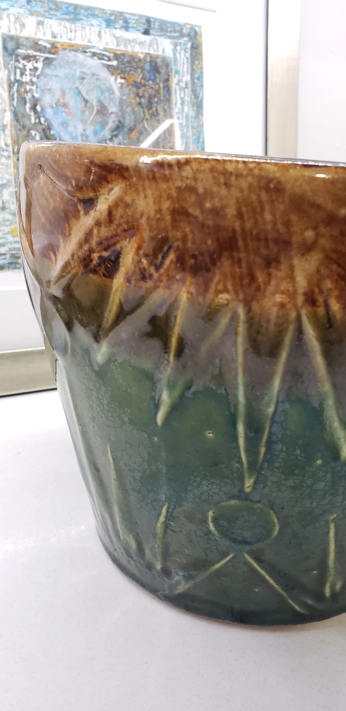 Robinson Ransbottom vintage potter sun and moon pot - photo 2
