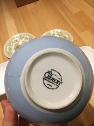 Nuova Fontebasso Scalloped Dinner Plate Transferware Deer Forest image indicator(3)