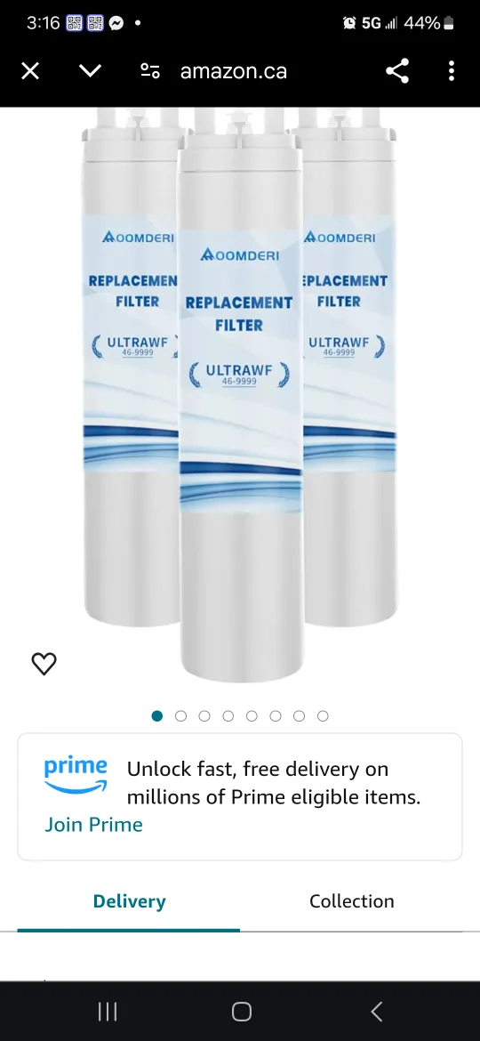 Aoomderi Ultrawf 46-9999 Pure Source  Frigidaire Water Filter 3 image indicator(3)