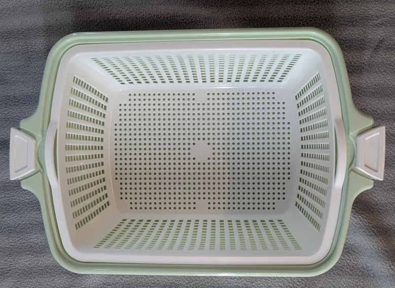 Food Storage Container with Colander and Lid image indicator(3)