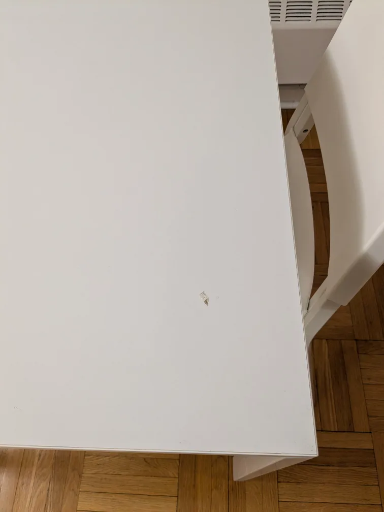 IKEA White Table & 2 Chairs Set image indicator(2)