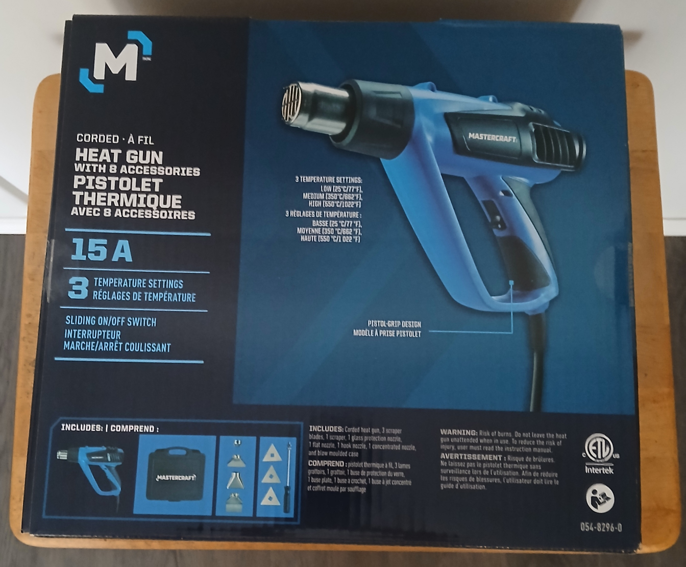 Mastercraft 15A Corded Heat Gun with Accessories