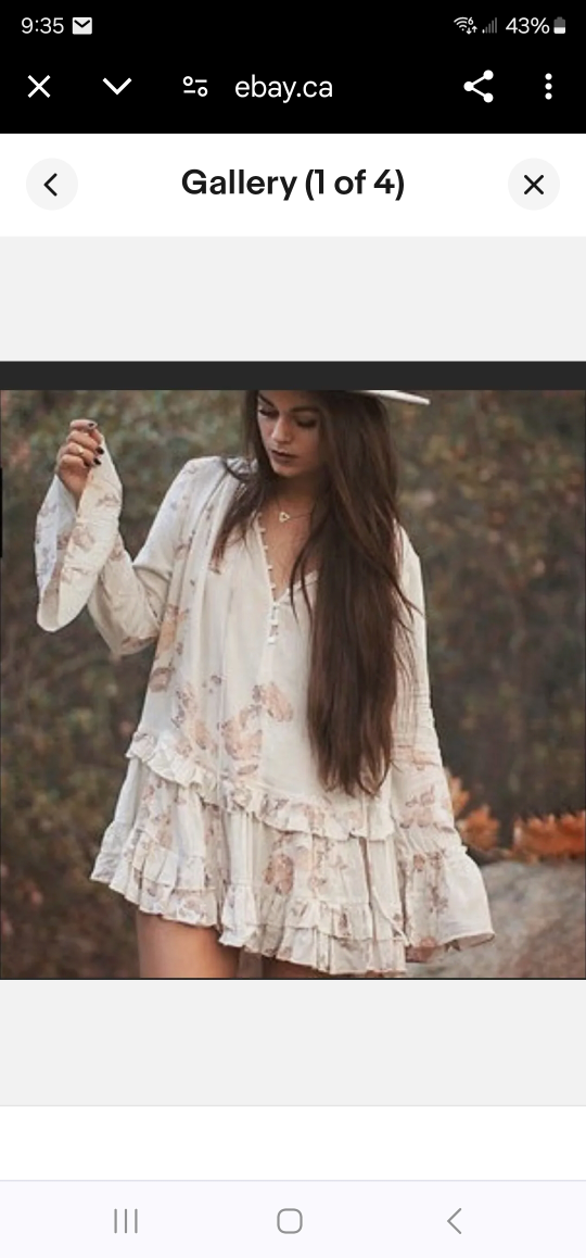 Free People Floral Mini Dress
