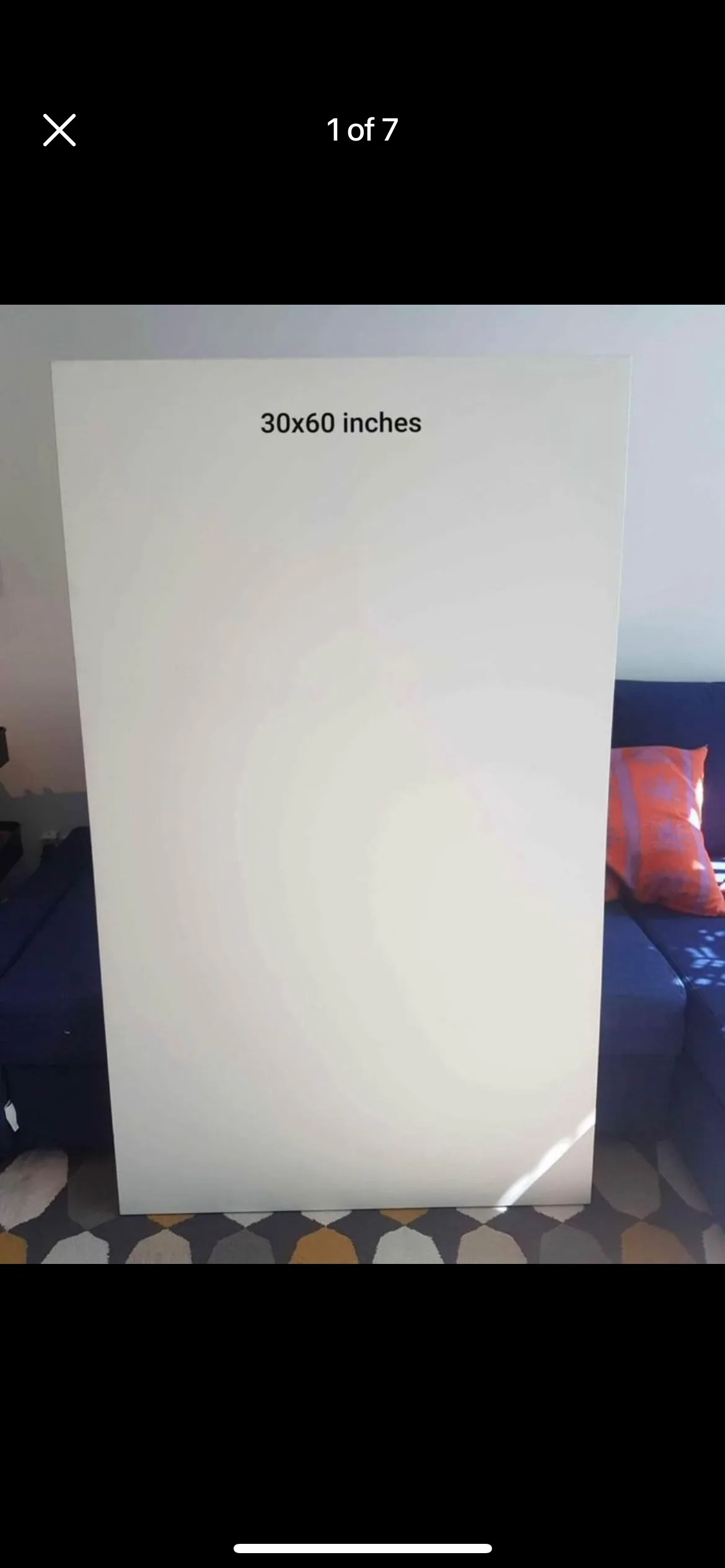 White Gallery canvas for painting different sizes and prices image indicator(3)