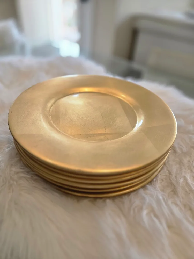 Gold Charger Plate~ Ceramic image indicator(4)