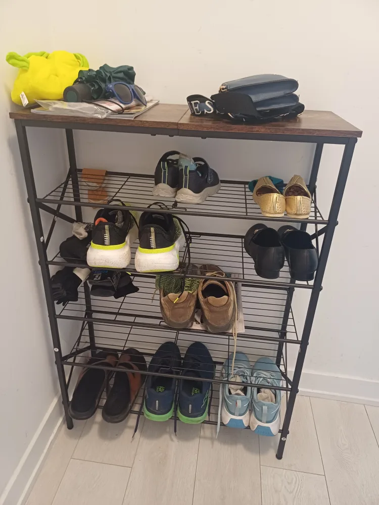 Black Metal Shoe Rack thumbnail