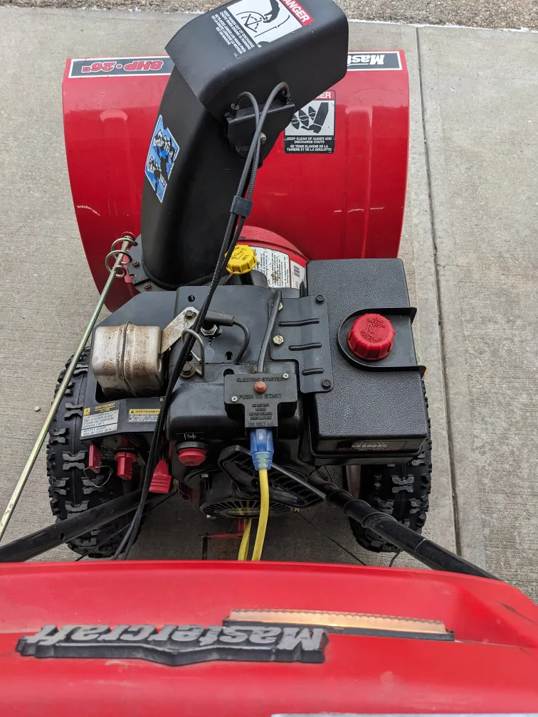 Mastercraft 8HP electric start Snowblower image indicator(4)