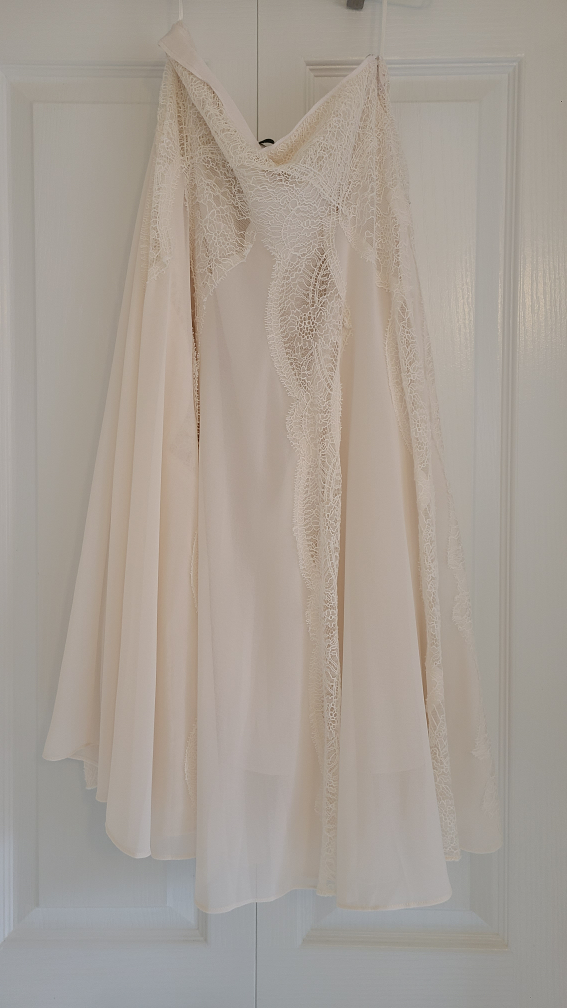 Reiss Cream Lace Skirt