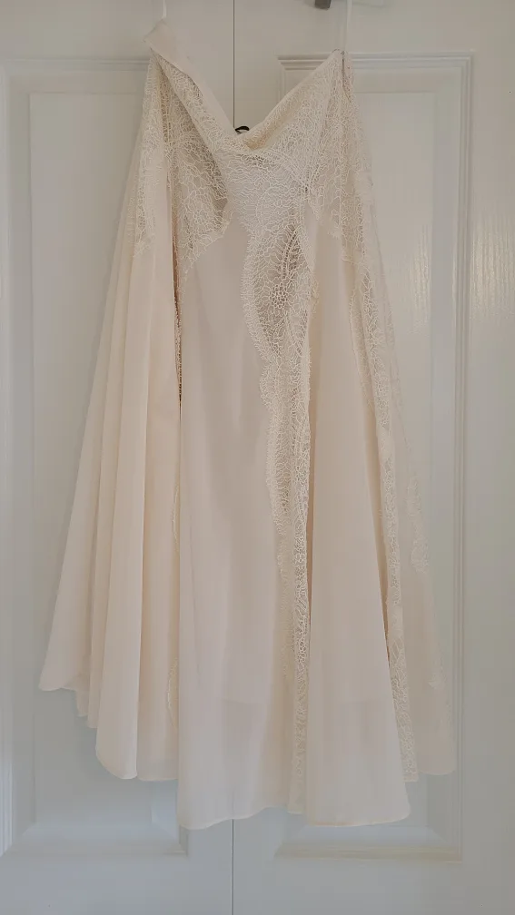 Reiss Cream Lace Skirt