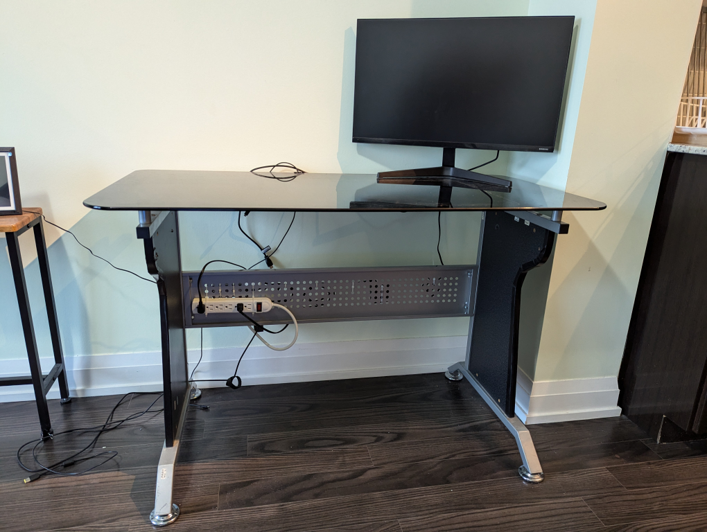 Glass Computer Desk - photo 2
