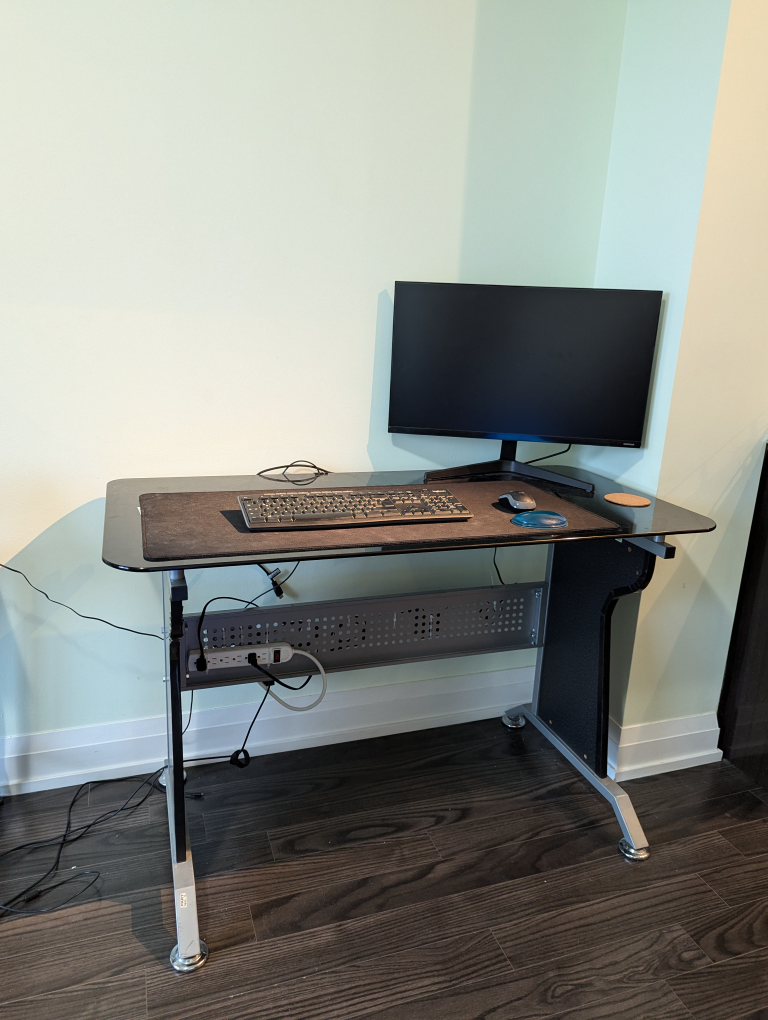 Glass Computer Desk - photo 3