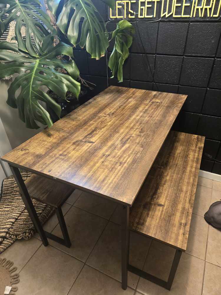 Table and Bench Set