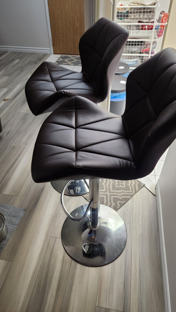 Chairs Set of two modern adjustable bar stools - photo 5
