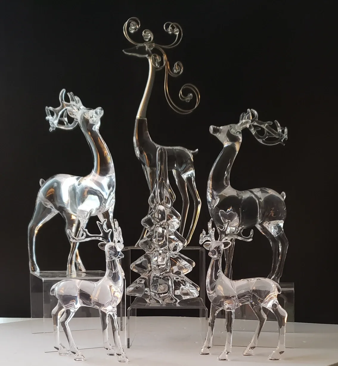 Glass tree and reindeer image indicator(3)