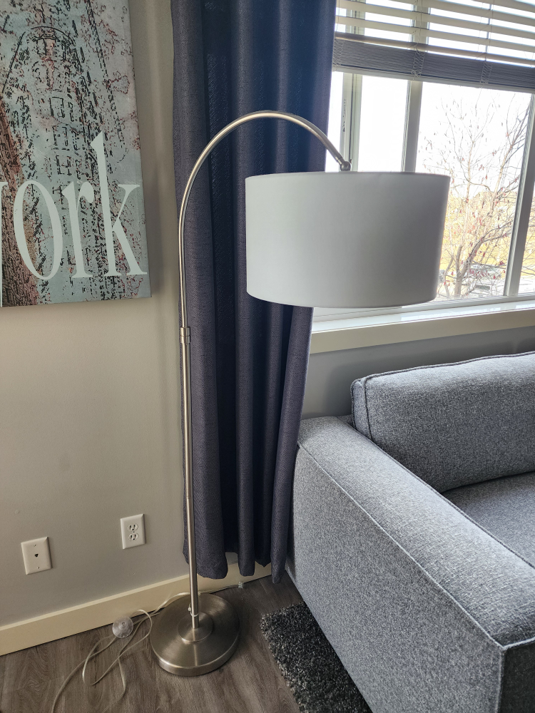 Floor Lamp with White Shade - photo 4