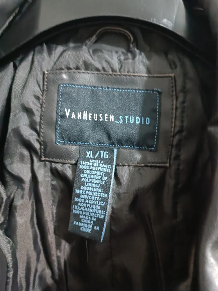 Van Heusen Men's Shell Leather Jacket Size XL image indicator(2)