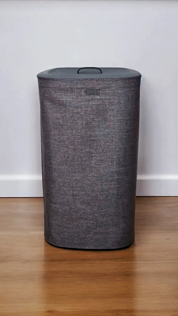 Grey Laundry Hamper Separate Baskets with lid thumbnail