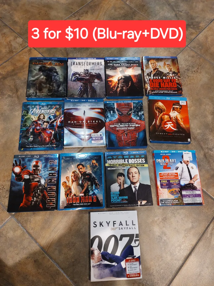 Blu-ray movies 🍿*price on the photos image indicator(2)