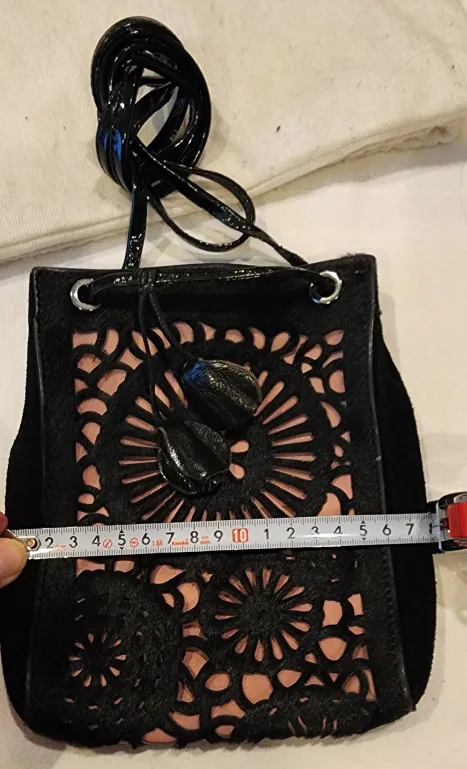 Longchamp Black & Pink Cutout Bag image indicator(4)