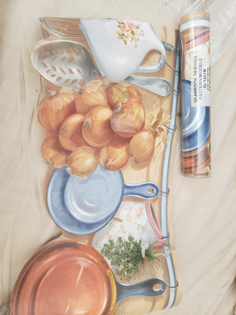 Seabrook Designs Wallpaper  boarder 2 roll  Kitchen Theme