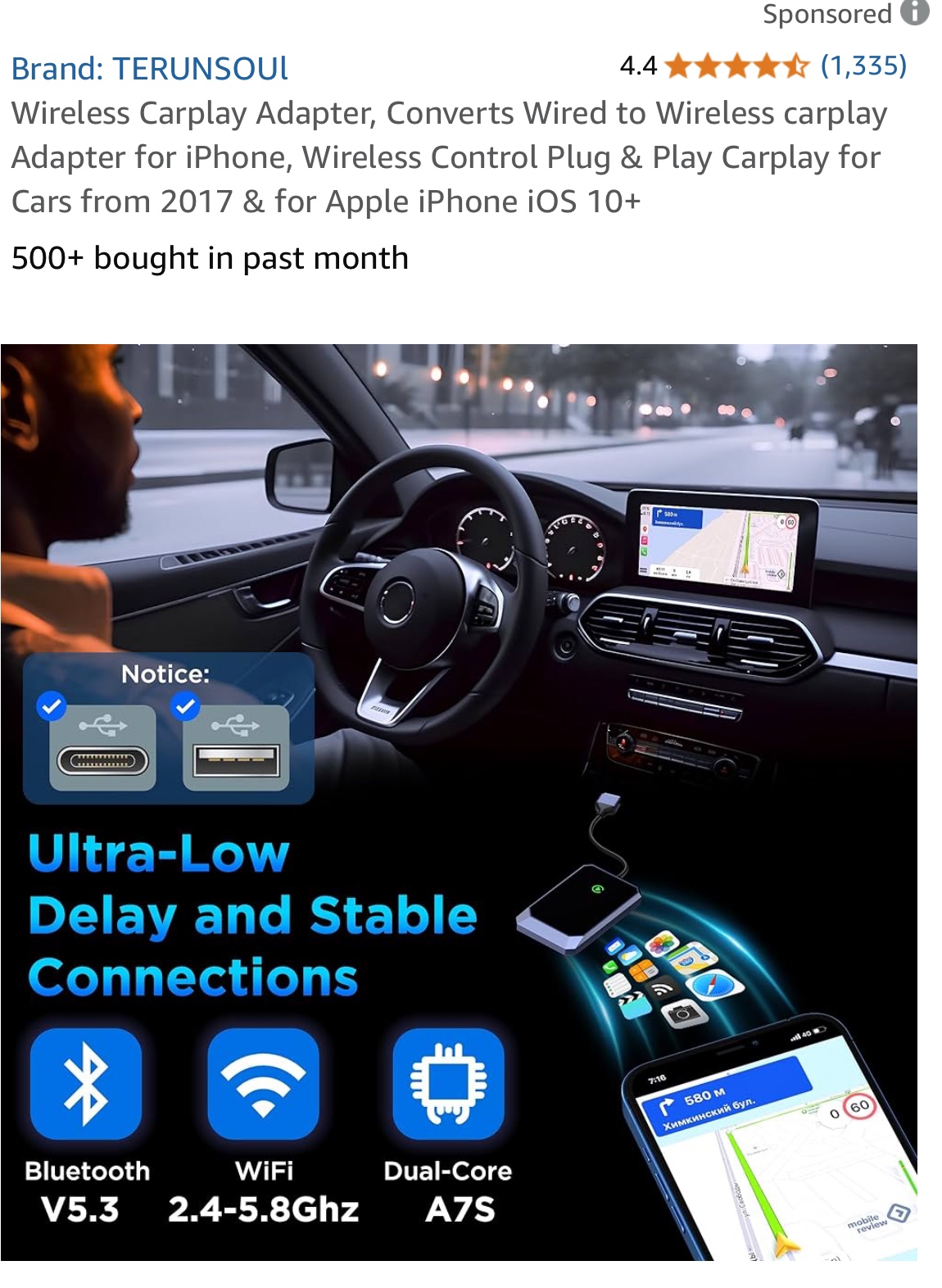 Wireless Carplay Adapter for iPhone - photo 2