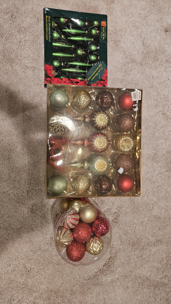 Set of Christmas Ornaments